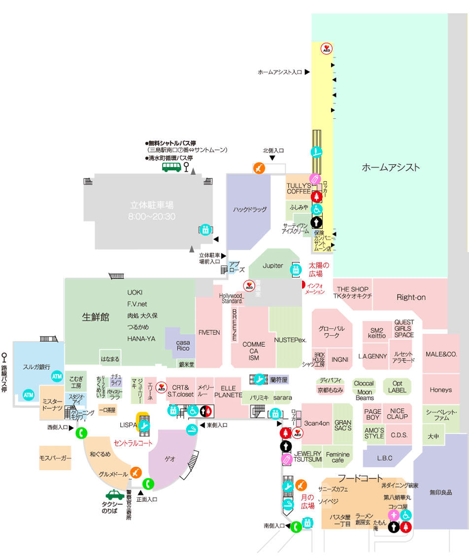 フロアマップ本館1F