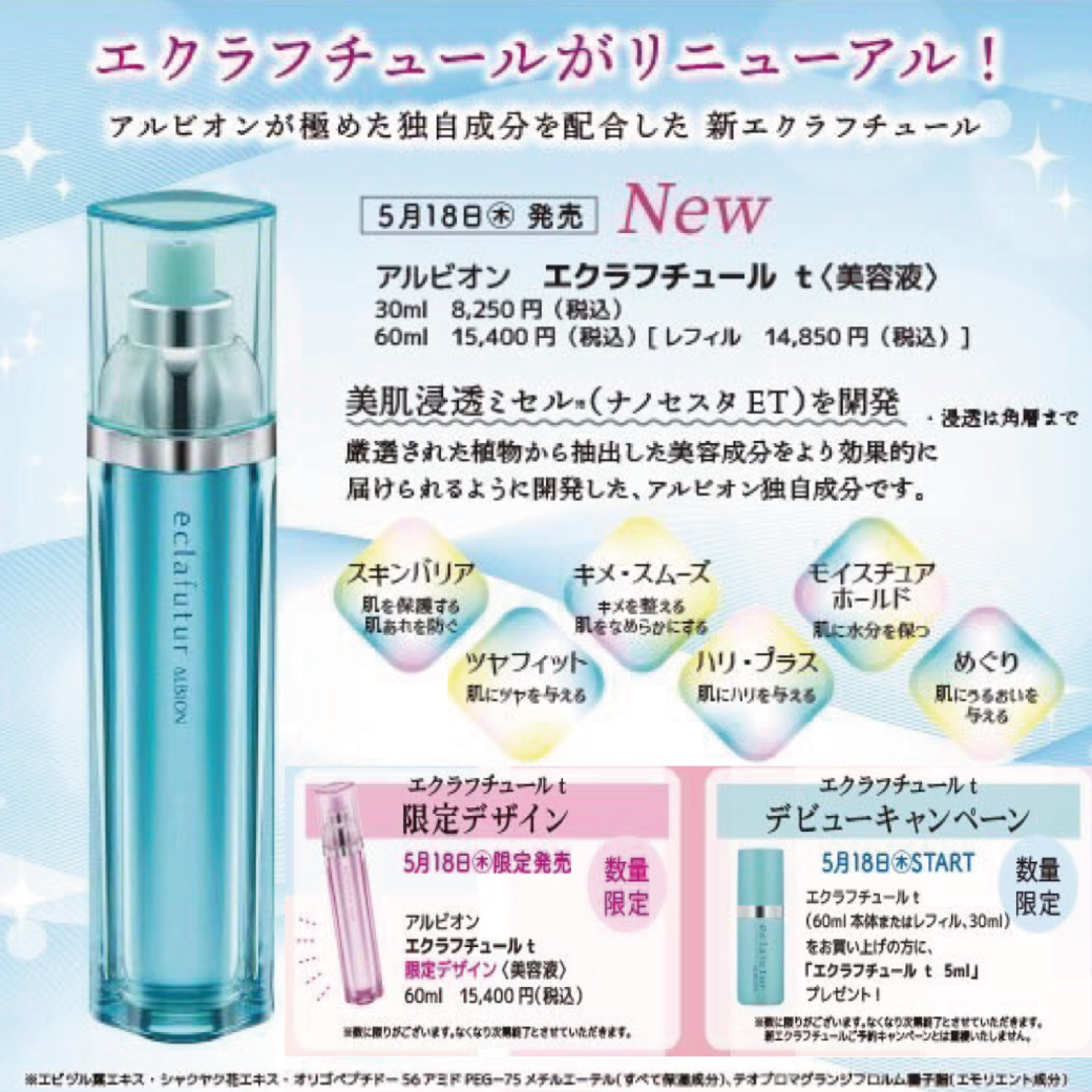 ファッション リニューアル 新発売 エクラフチュールt レフィル 60ml