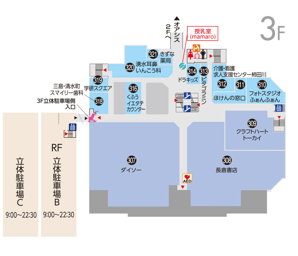 フロアマップアネックス3F